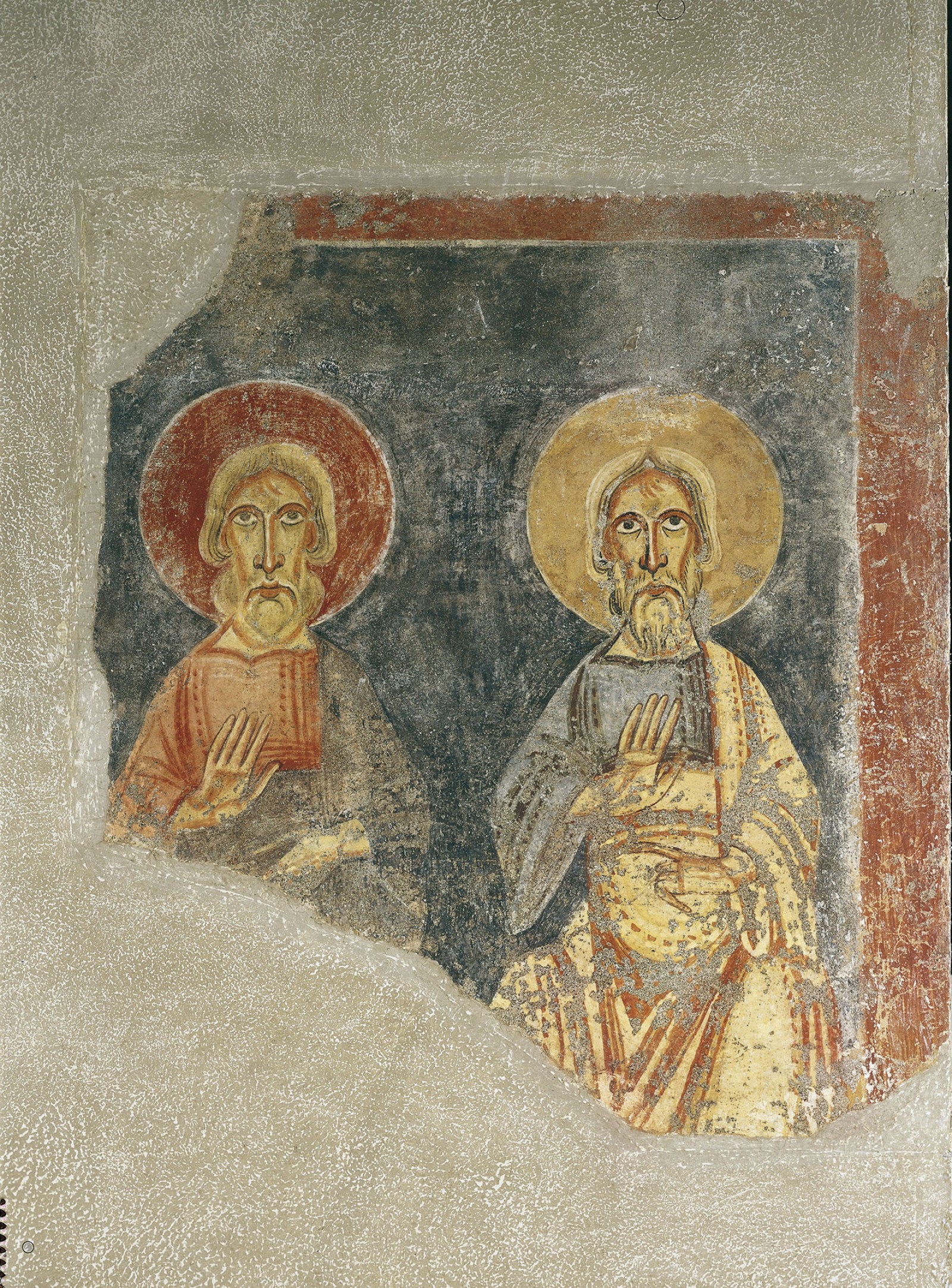 Figures de dos profetes de Sant Pere del  Burgal