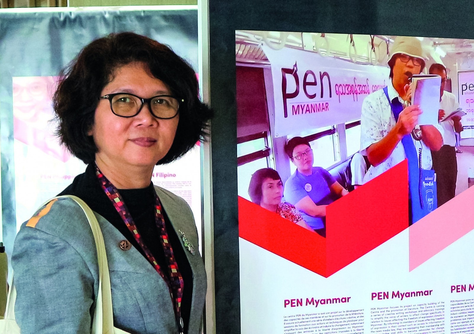Ma Thida al congrés internacional del PEN de Manila del 2019