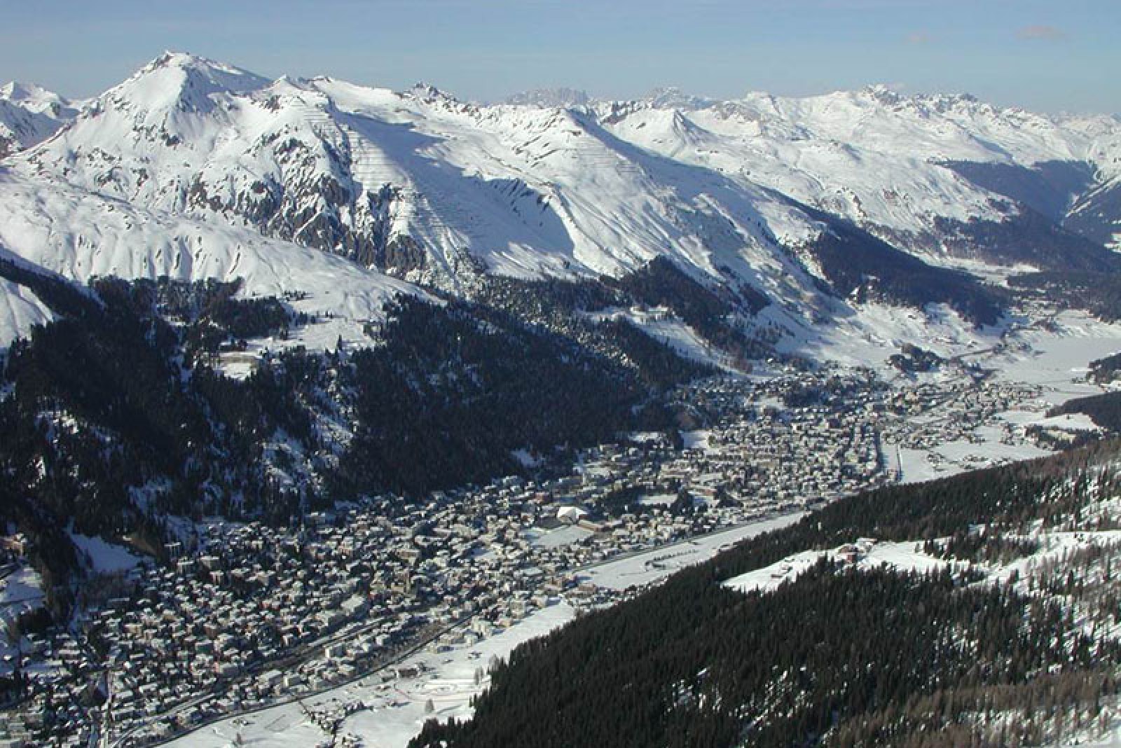 Imatge de Davos, Suïssa. Escenari de la novel·la 'La muntanya màgica' de Thomas Mann