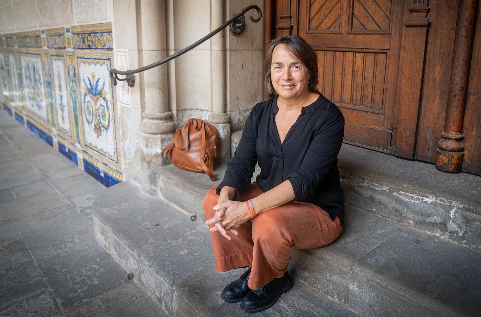 Els retrats són al pati Manning de l'Antiga Casa de Caritat al carrer Montalegre de Barcelona