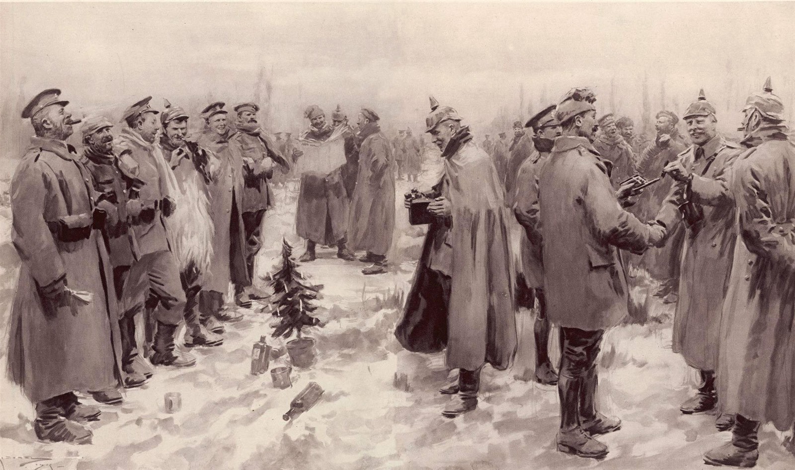 Dibuix publicat el 9 de gener de 1915 a The Illustrated London News.