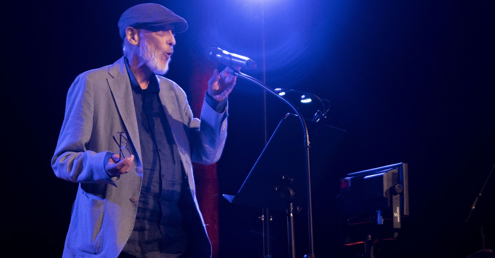 Ramon Guillem, a la dissetena Festa de la Poesia de Sitges (5-7 de juliol de 2024). 