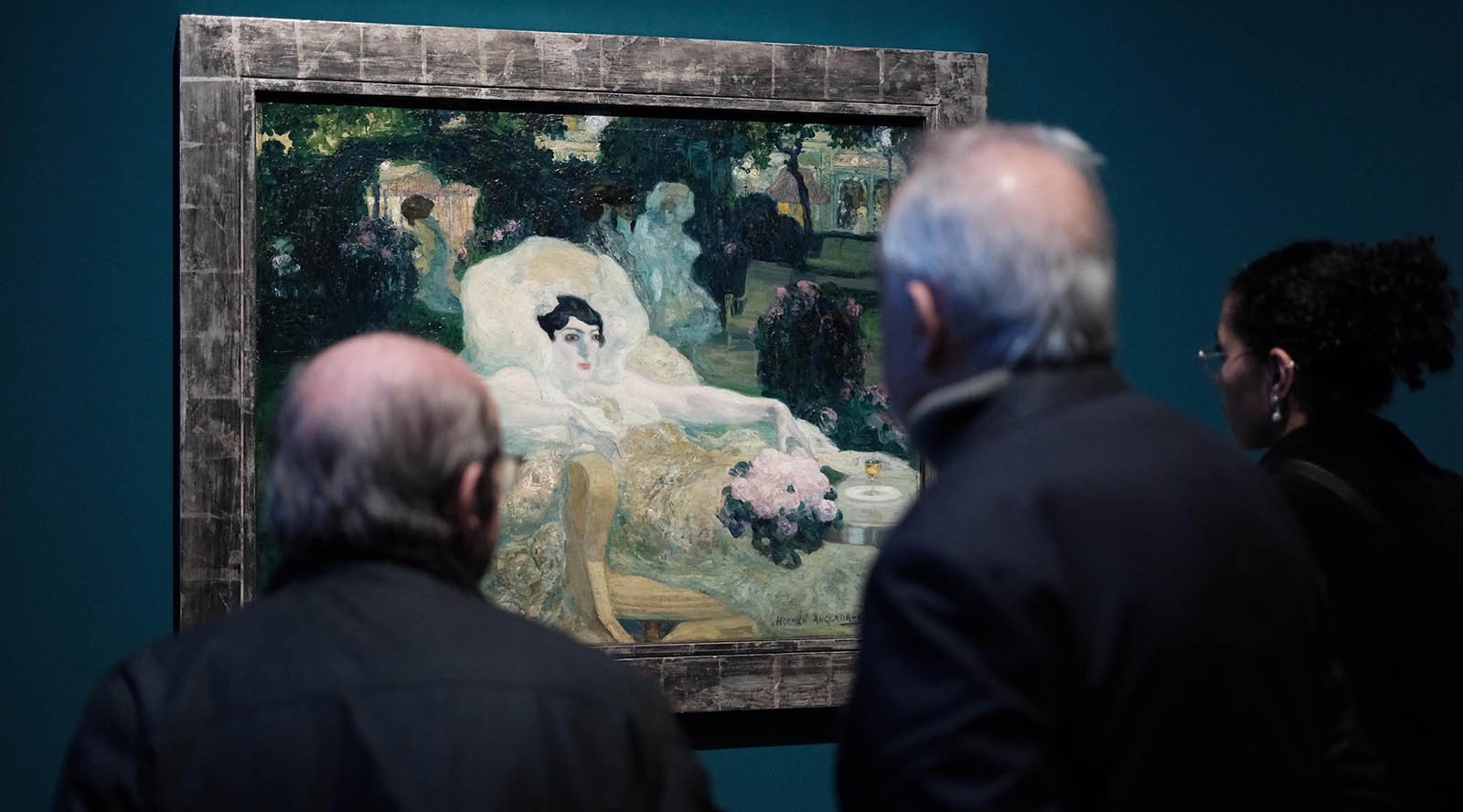 Hermen Anglada Camarasa, Le Paon blanc (El paó blanc) 1904. Col·lecció Carmen Thyssen-Bornemisza 