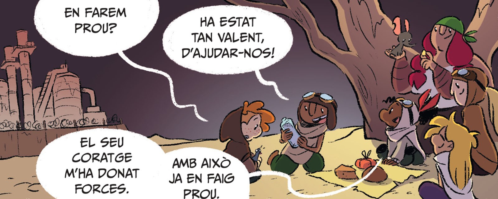 Interior del còmic Heura dibuixat per Màriam Ben-Arab i escrit per Volker Schmitt es va publicar a Cavall Fort del 2022 al 2024 (Bindi Books, 2025)