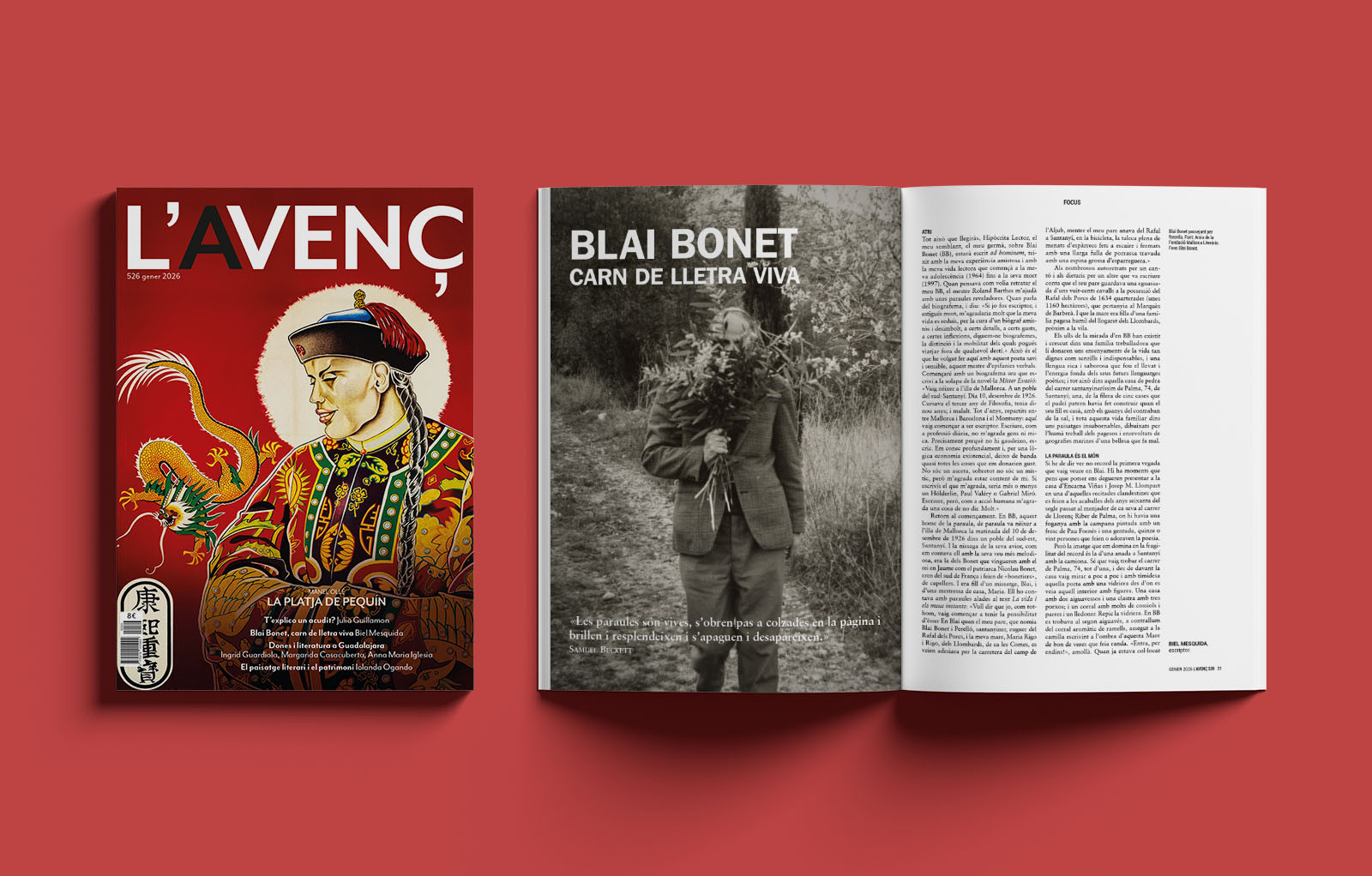 A la coberta, cartell de Li-Chang, el demonio amarillo, de Luis Alfonso Noblom (1945) i interior, del fons Blai Bonet, Arxiu de la Fundació Mallorca Literària.