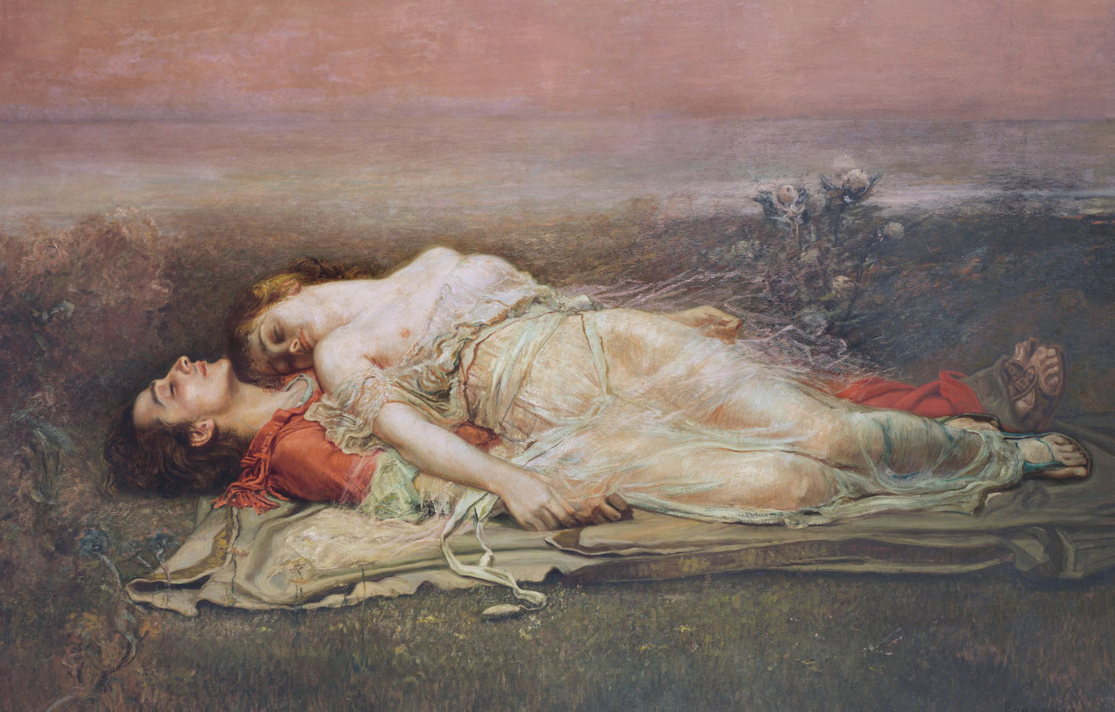 Rogelio de Egusquiza, 'Tristán e Isolda (La muerte)' (1910). 