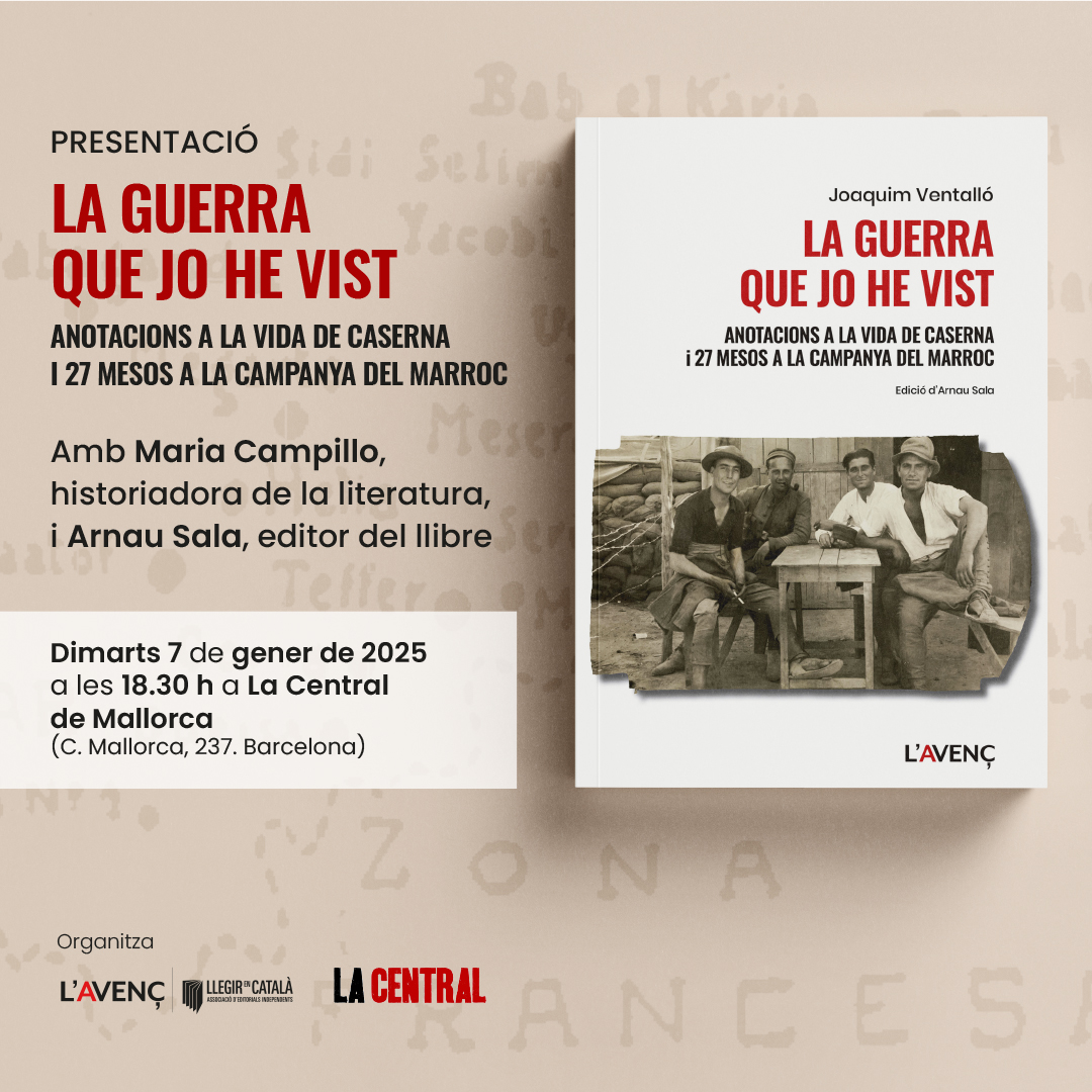 Presentació del llibre de La guerra que jo he vist  a la Central de Mallorca.