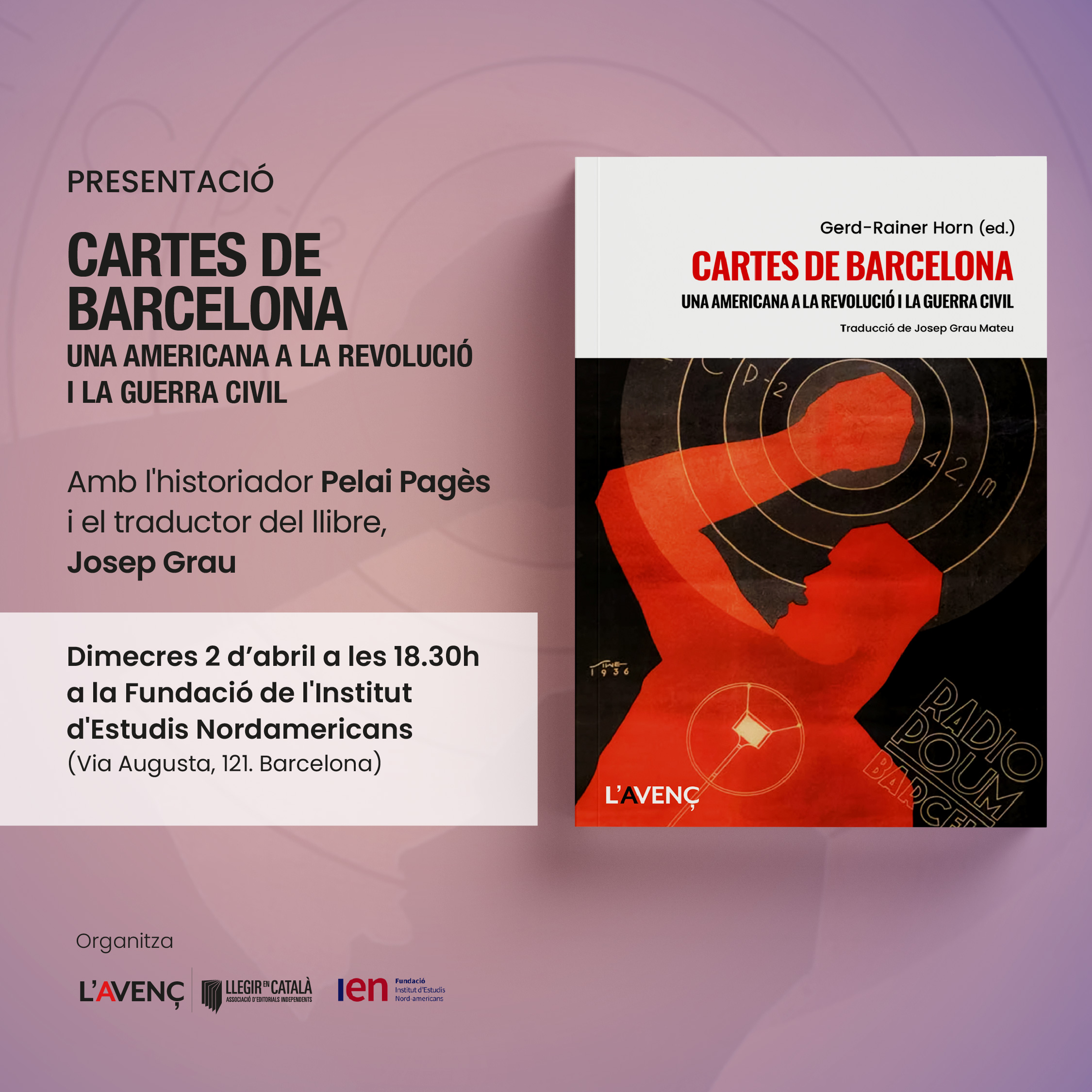 Presentació del llibre 'Cartes de Barcelona' a Barcelona