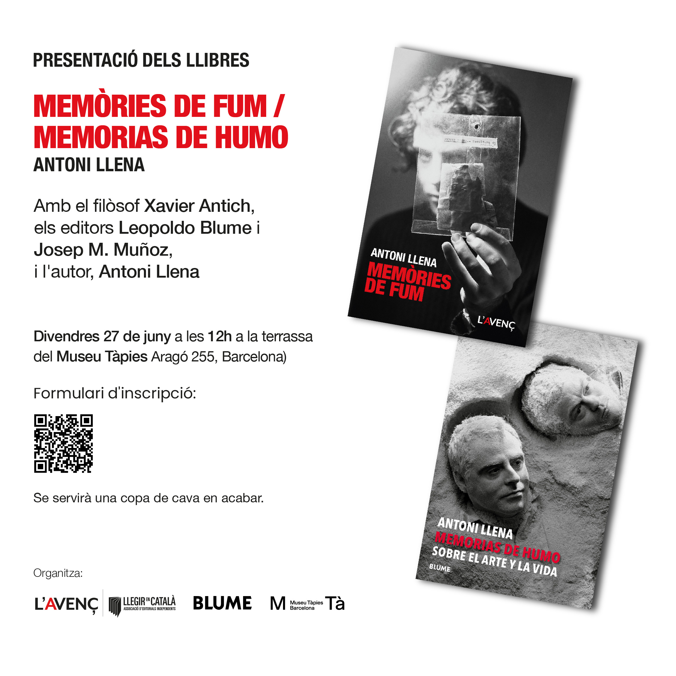 Presentació del llibre Memòries de fum al Museu Tàpies