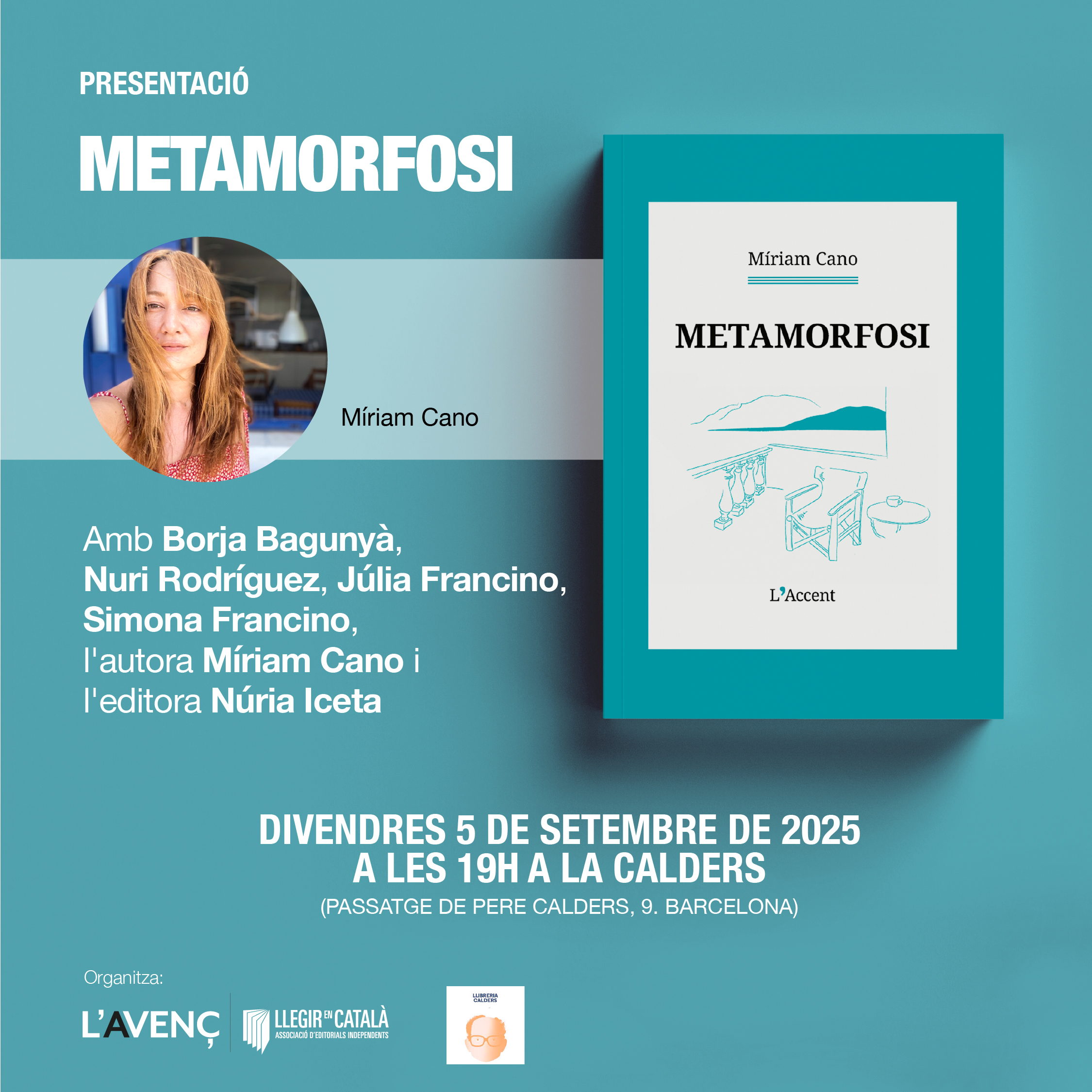 Presentació del llibre 'Metamorfosi' a la Calders