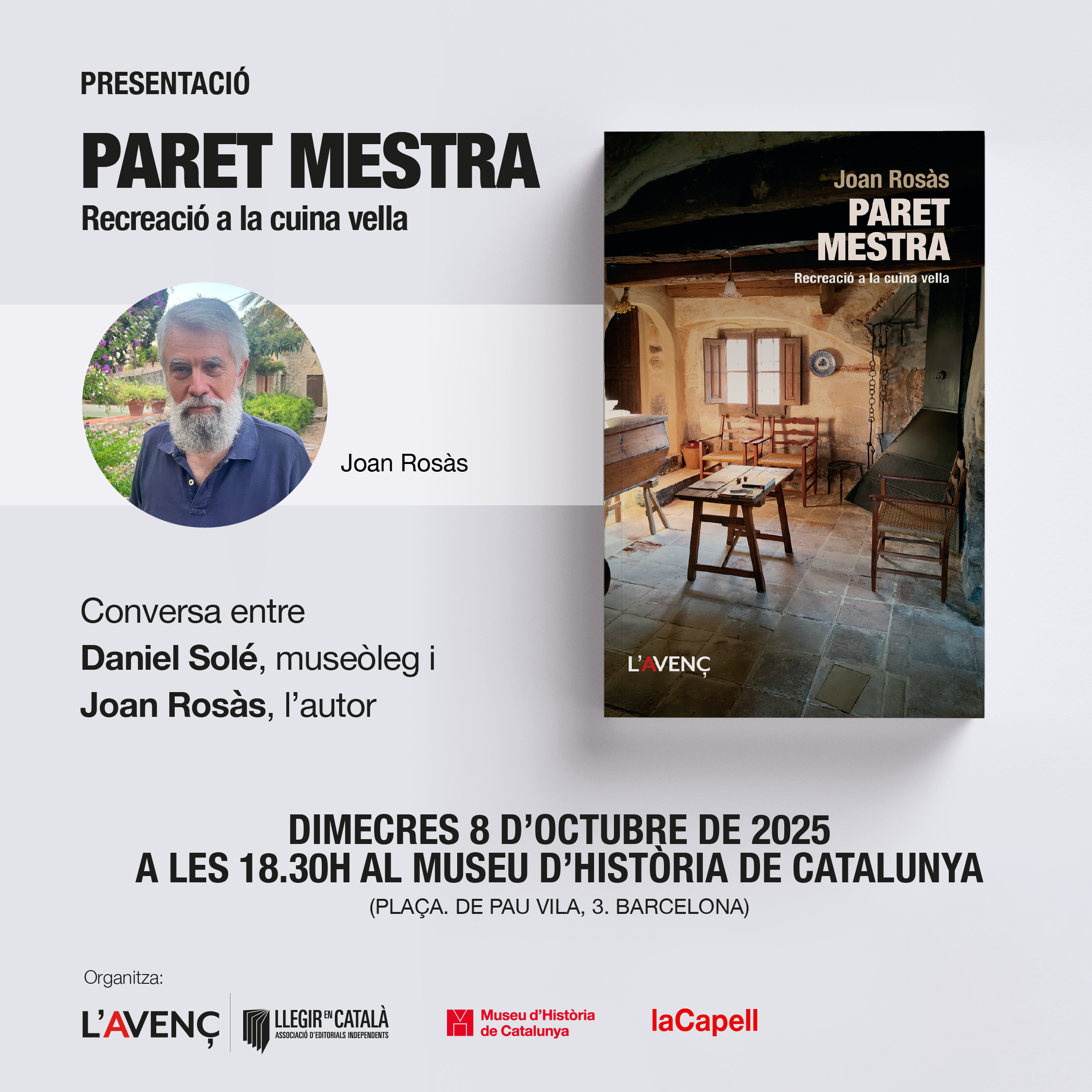 Presentació de 'Paret mestra' al Museu d'Història de Catalunya