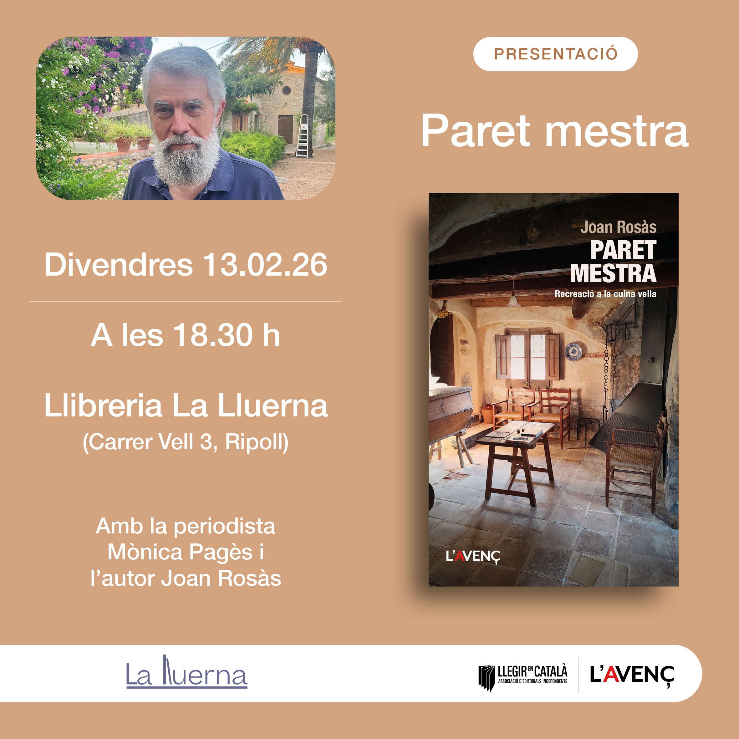 Presentació de 'Paret mestra' a llibreria La Lluerna