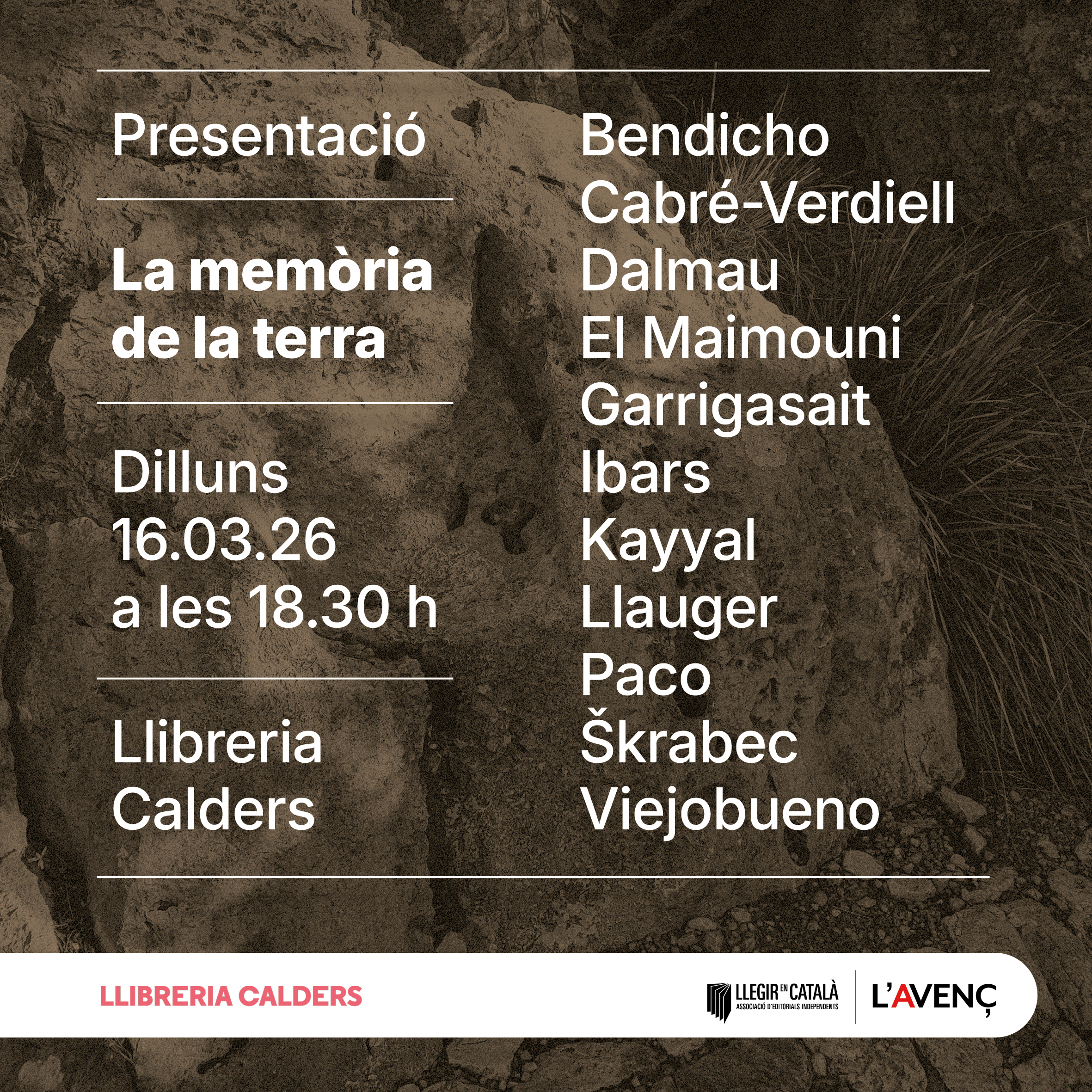 Presentació de 'La memòria de la terra'