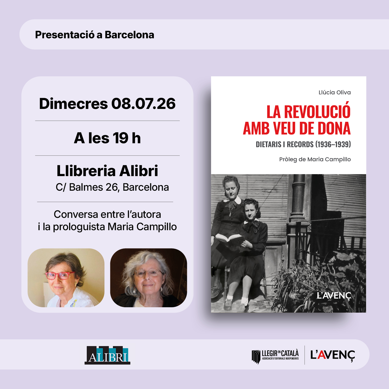 Presentació de 'La revolució amb veu de dona'