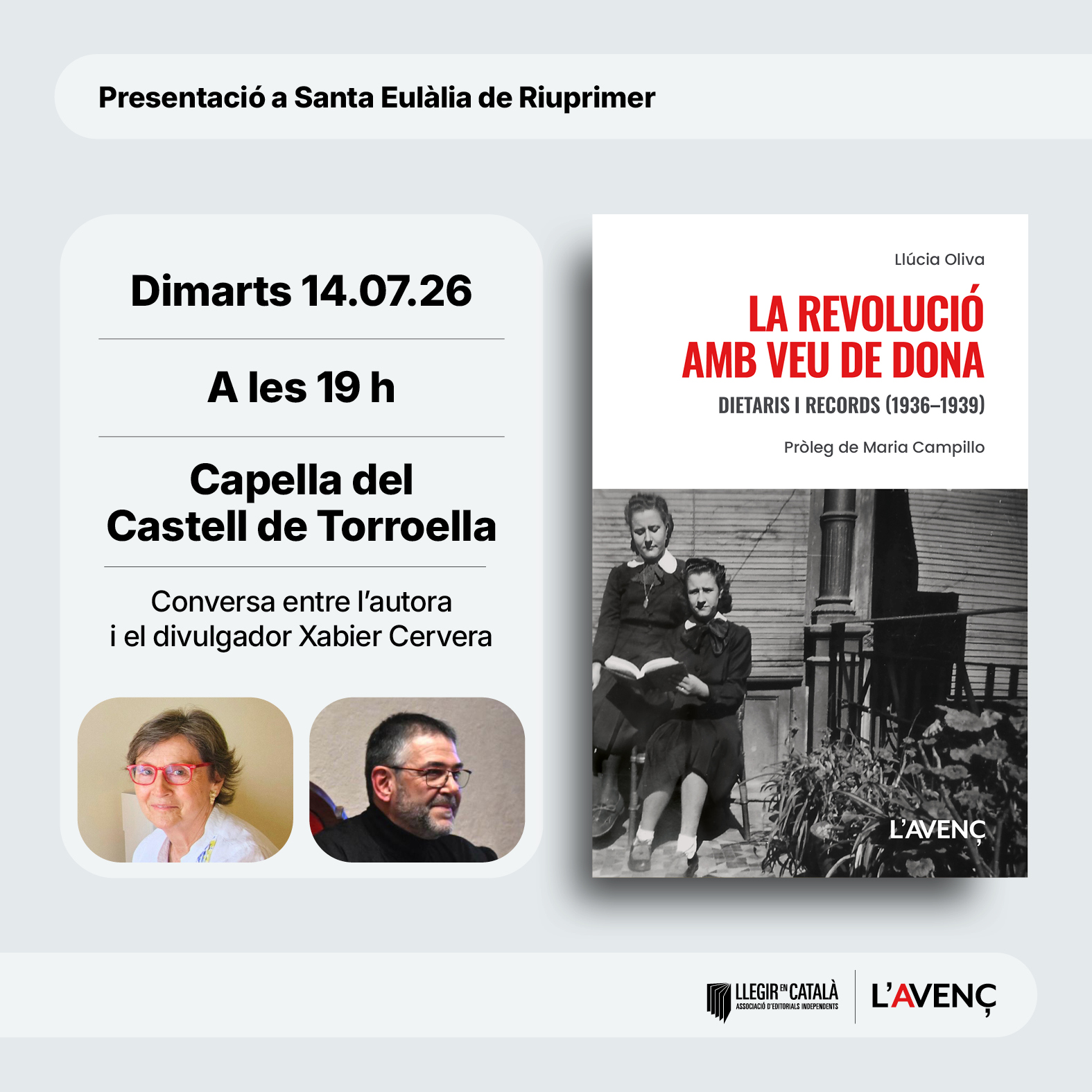 Presentació de 'La revolució amb veu de dona'