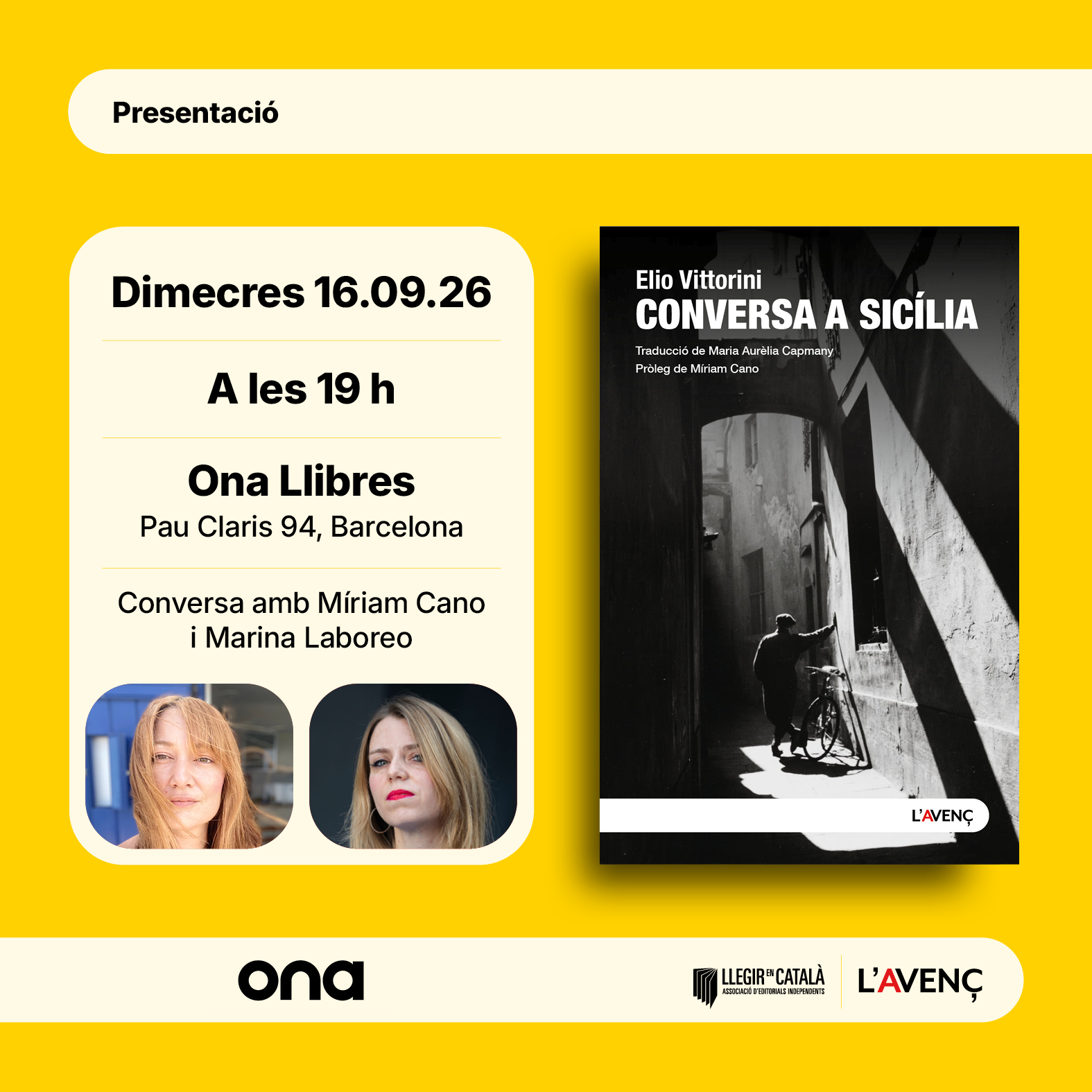 Presentació 'Conversa a Sicília'