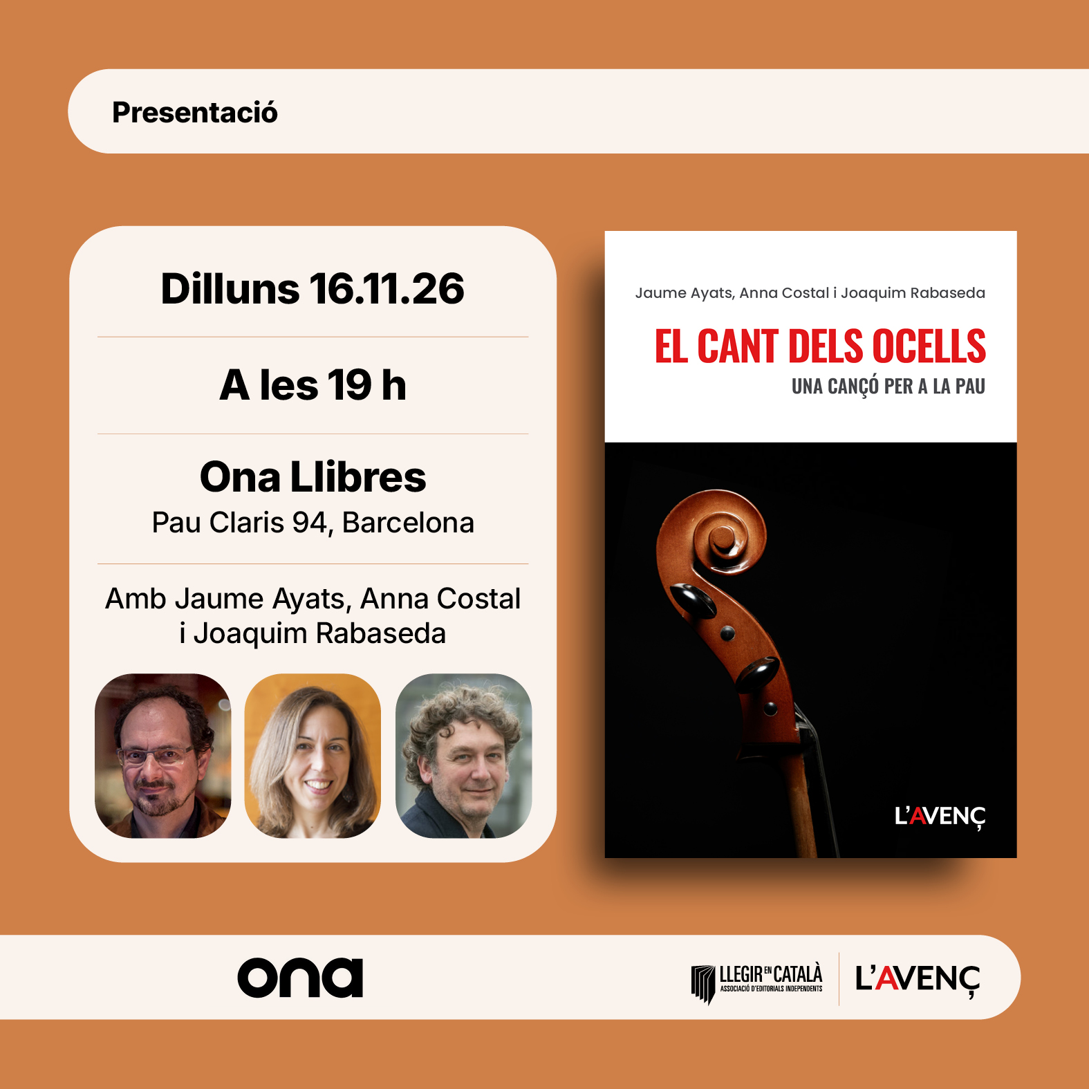 Presentació 'El Cant dels Ocells'